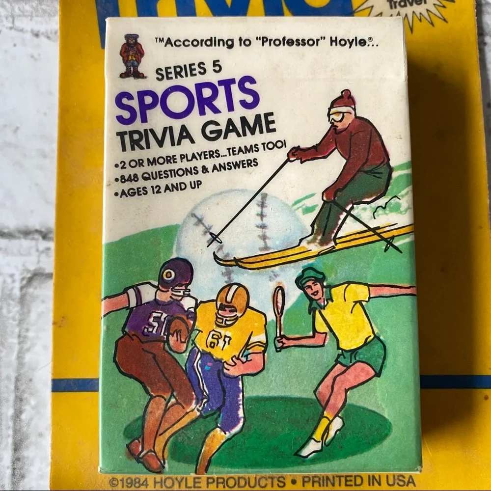 NWT‎ Vintage 1984 Hoyle Sports Pocket Trivia